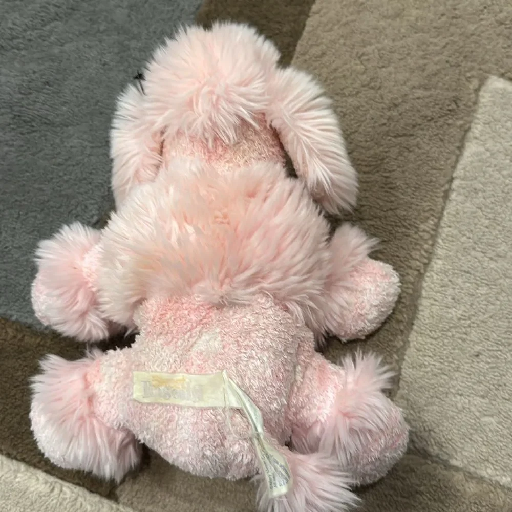 Plush Pink Dog Toy